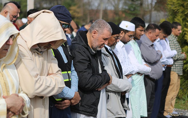 Delaware Muslims filled the Delaware Saengerbund on Wednesday April 10, 2024 to celebrate Eid al-Fitr, the religious holiday that marks the end of Ramadan.
